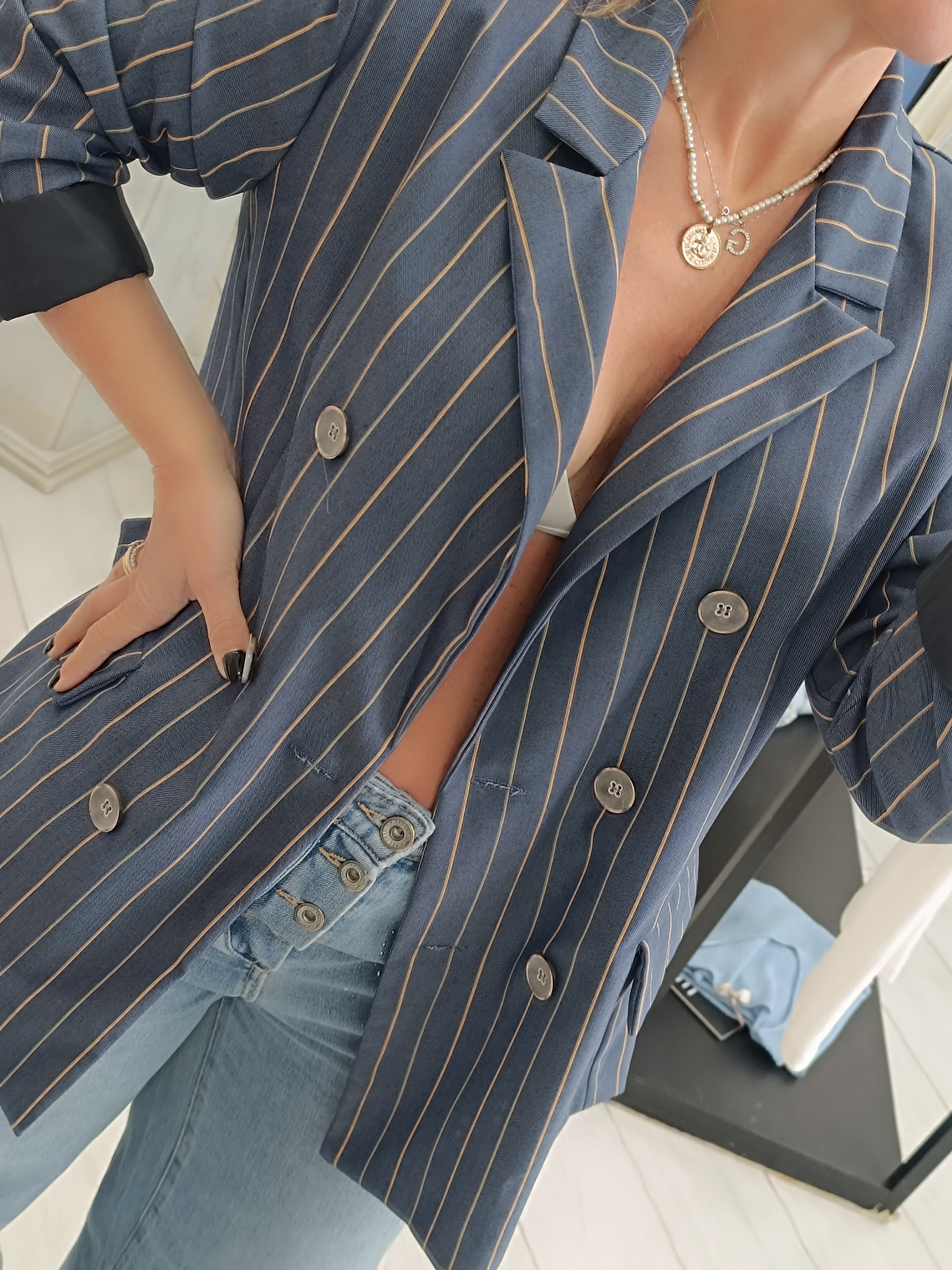 Blazer gessato