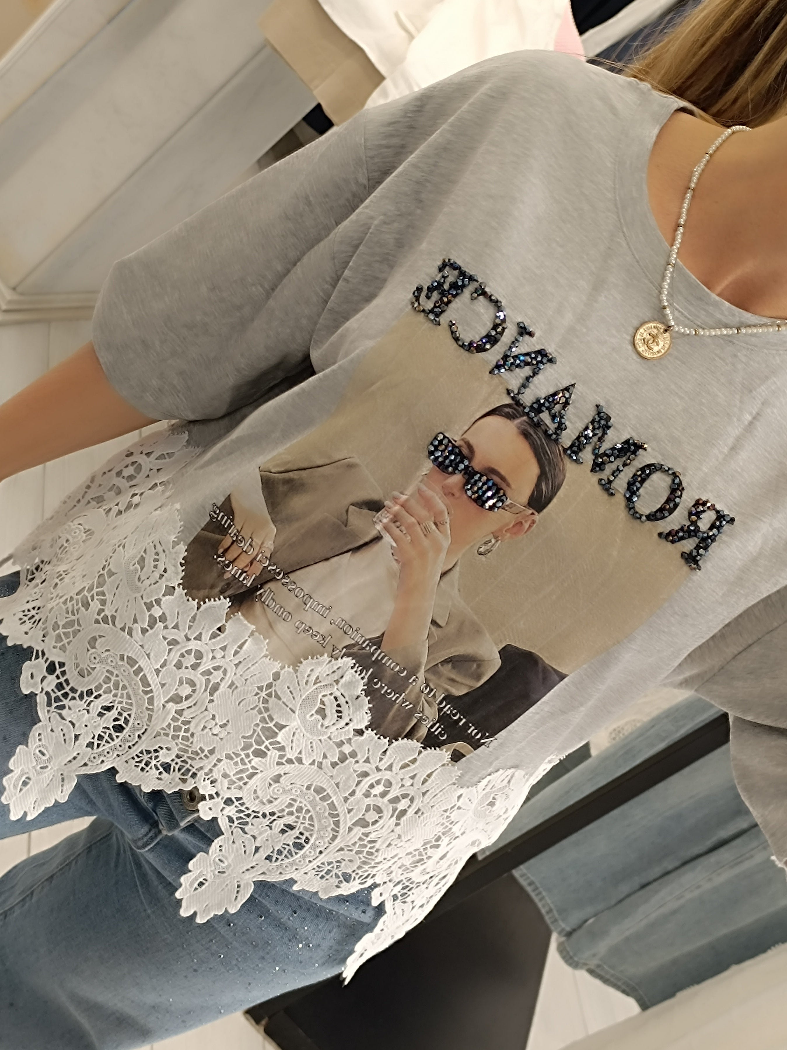 T-shirt ricamo