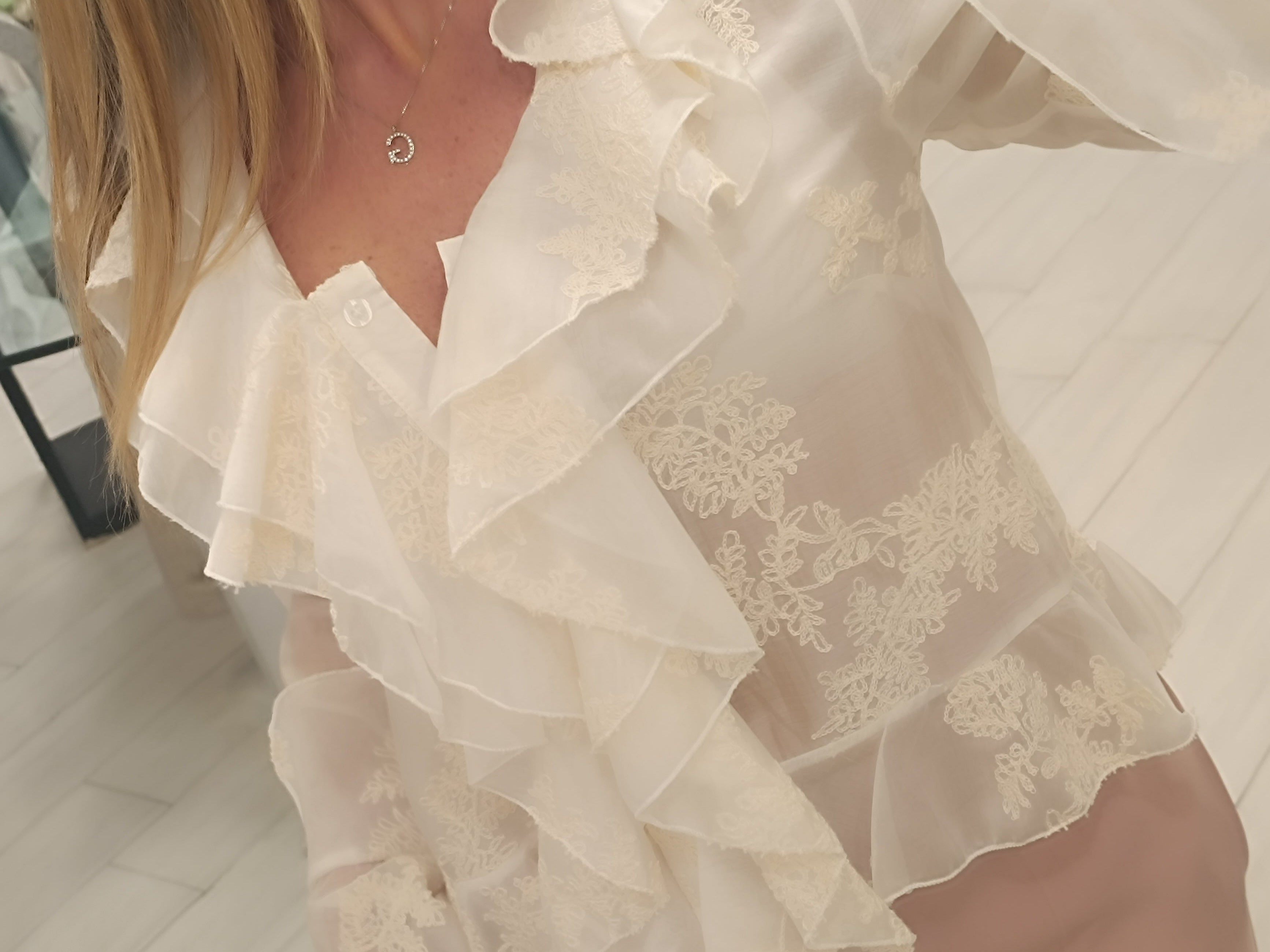 Camicia rouches