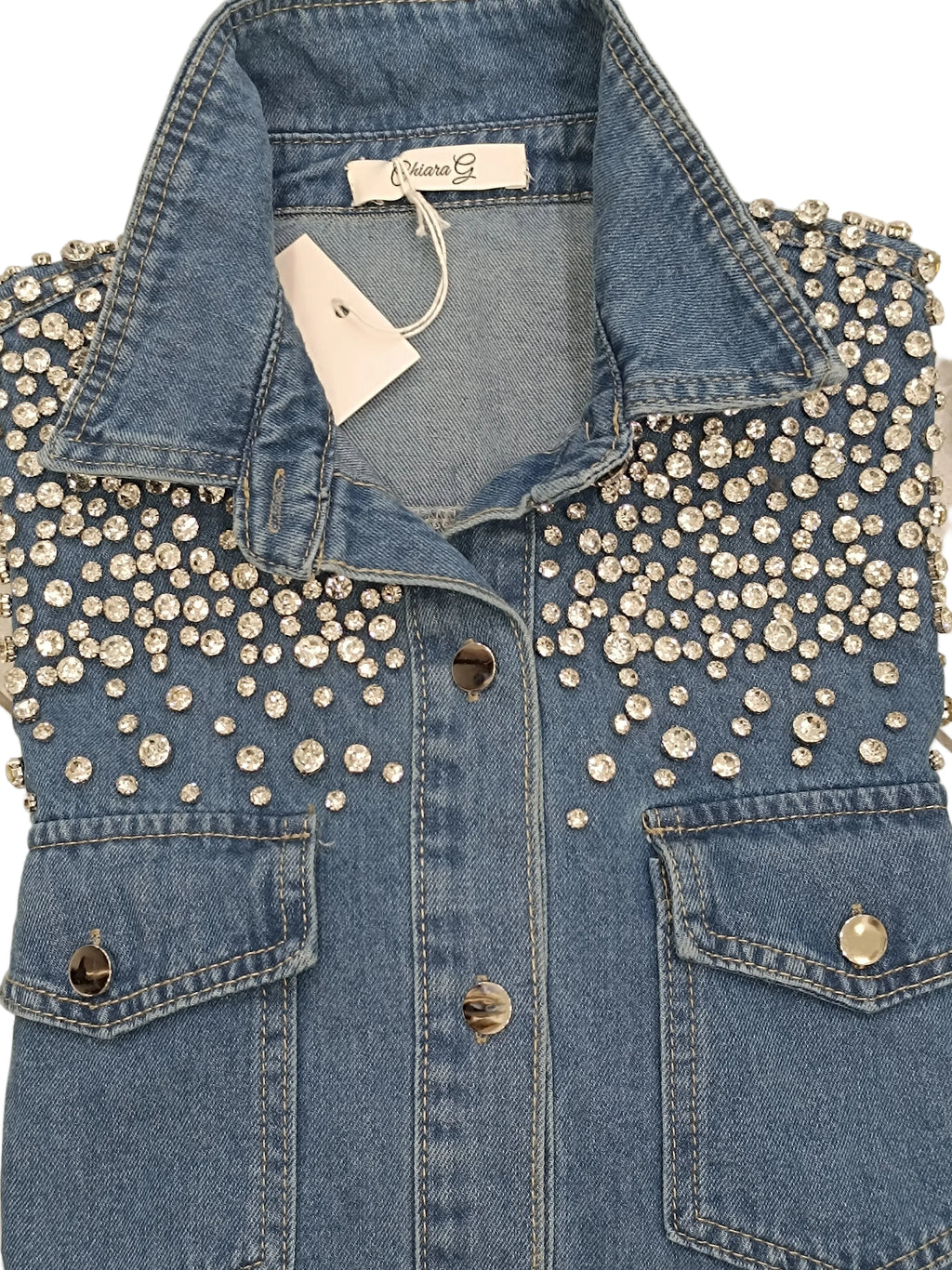 Camicia jeans Swarovski