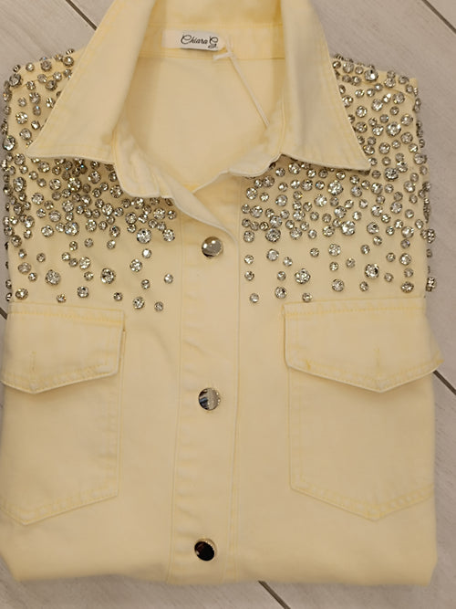 Camicia jeans Swarovski
