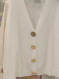 Cardigan bottone gioiello