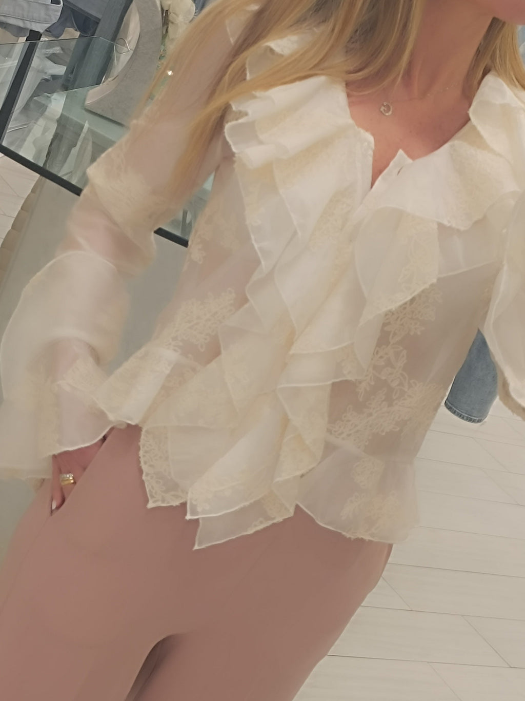 Camicia rouches